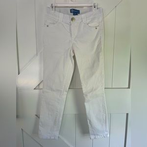 Democracy "Ab"solution® High Rise White Denim Ankle Length Jeans